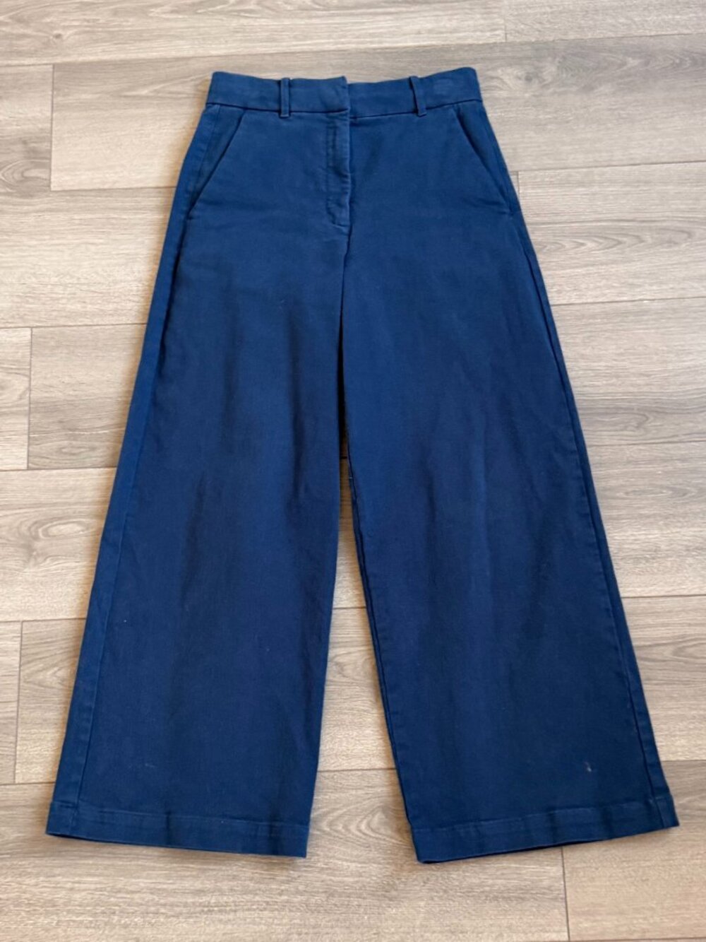 Everlane Wide Leg “Phoebe” Trouser Size 4 / Navy, Hemmed to 28" inseam